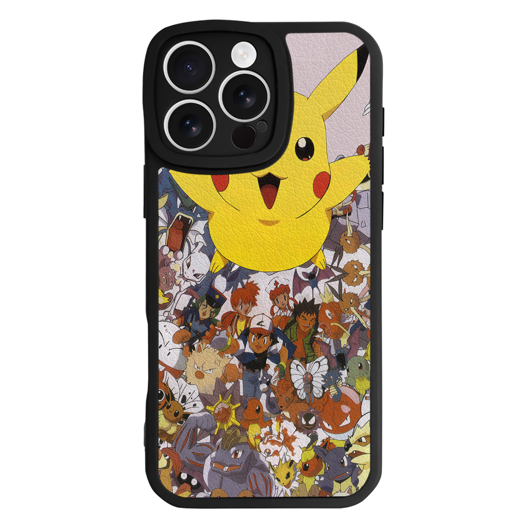 （画像用） ポケットモンスター Pokémon 【iPhone 16シリーズ対応】シリコンスマホケース（レザー調） 材質：シリコン